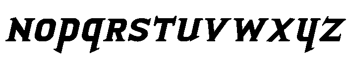 Porkshop Bold Italic Font LOWERCASE