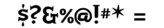 Porkshop Bold Font OTHER CHARS