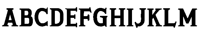 Porkshop Bold Font UPPERCASE