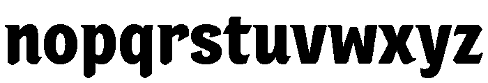 Portobello Bold Font LOWERCASE