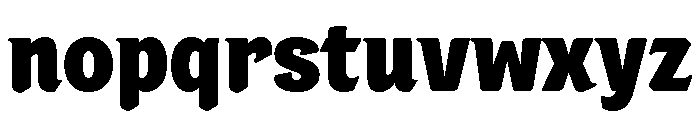 Portobello Extra Bold Font LOWERCASE