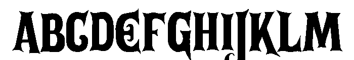 Posada Irregular Font UPPERCASE