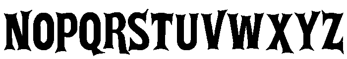 Posada Irregular Font UPPERCASE