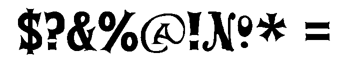 Posada Regular Font OTHER CHARS