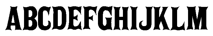 Posada Regular Font UPPERCASE