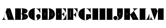 Posh Ultra Inline Font UPPERCASE