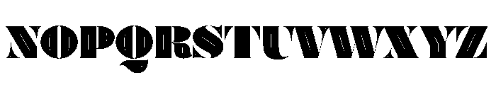 Posh Ultra Inline Font UPPERCASE