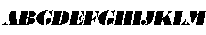 Posh Ultra Italic Font UPPERCASE