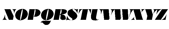 Posh Ultra Italic Font UPPERCASE