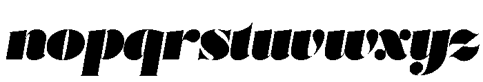 Posh Ultra Italic Font LOWERCASE