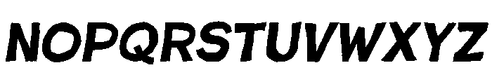 Poster Cut Neue Regular Italic Font LOWERCASE