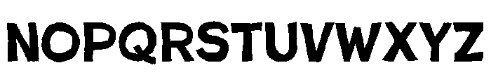 Poster Cut Neue Regular Font LOWERCASE