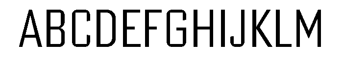 Poster Gothic Condensed Light Font UPPERCASE