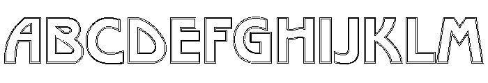 Poster Gothic Double Line Font UPPERCASE