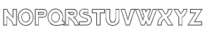 Poster Gothic Double Line Font UPPERCASE