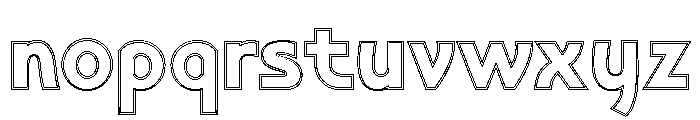 Poster Gothic Double Line Font LOWERCASE