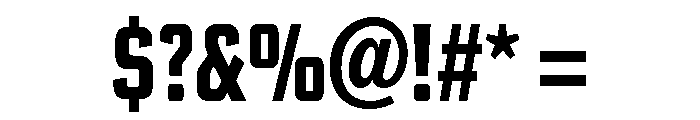 Poster Gothic Extra Condensed Bold Font OTHER CHARS