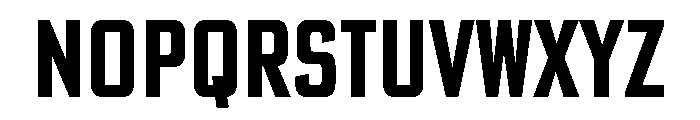 Poster Gothic Extra Condensed Bold Font LOWERCASE