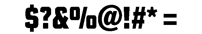 Poster Gothic Extra Condensed Heavy Font OTHER CHARS