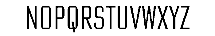 Poster Gothic Extra Condensed Light Font LOWERCASE