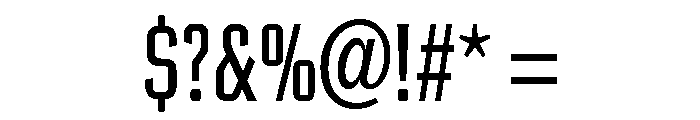 Poster Gothic Extra Condensed Regular Font OTHER CHARS