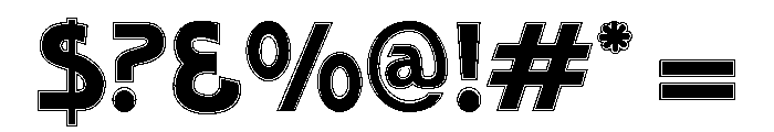 Poster Gothic Inline Font OTHER CHARS