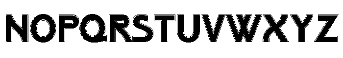 Poster Gothic Inline Font UPPERCASE