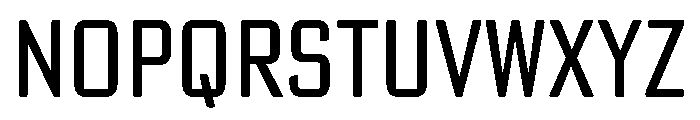 Poster Gothic Round Condensed Regular Font LOWERCASE