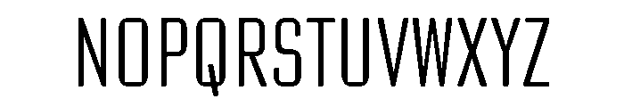 Poster Gothic Round Extra Condensed Light Font LOWERCASE