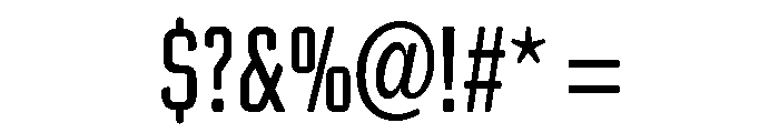 Poster Gothic Round Extra Condensed Regular Font OTHER CHARS