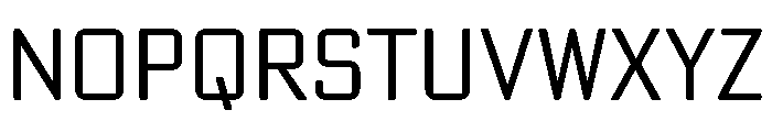 Poster Gothic Round Light Font LOWERCASE