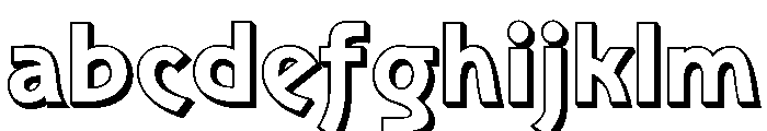 Poster Gothic Shadow FONT