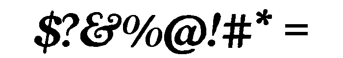Powell Regular Italic Font OTHER CHARS