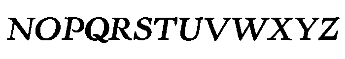 Powell Regular Italic Font UPPERCASE