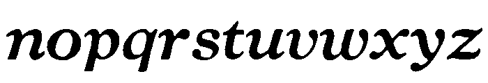 Powell Regular Italic Font LOWERCASE