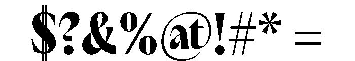 PPAcma Black Instance Font OTHER CHARS