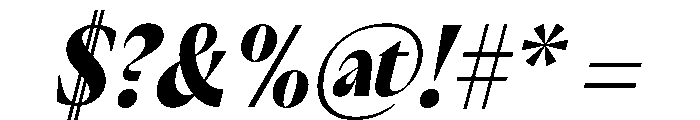 PPAcma BlackItalic Instance Font OTHER CHARS