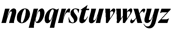 PPAcma BlackItalic Font LOWERCASE