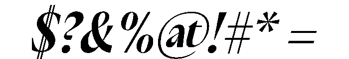 PPAcma BoldItalic Instance Font OTHER CHARS