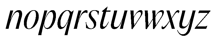 PPAcma BookItalic Instance Font LOWERCASE