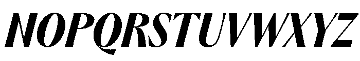 PPAcma ExtraboldItalic Instance Font UPPERCASE