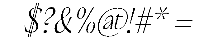 PPAcma ExtralightItalic Instance Font OTHER CHARS