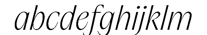 PPAcma ExtralightItalic Instance FONT