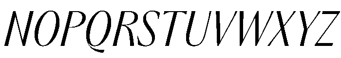 PPAcma LightItalic Instance Font UPPERCASE