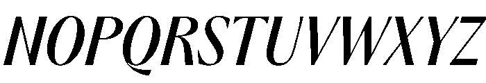 PPAcma MediumItalic Instance Font UPPERCASE