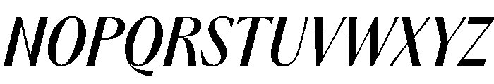 PPAcma MediumItalic Font UPPERCASE