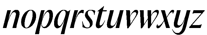 PPAcma MediumItalic Font LOWERCASE