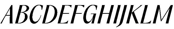 PPAcma RegularItalic Instance Font UPPERCASE