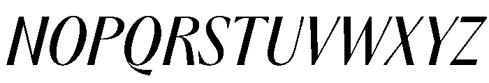 PPAcma RegularItalic Instance Font UPPERCASE