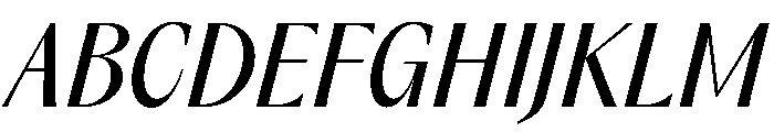 PPAcma RegularItalic Font UPPERCASE